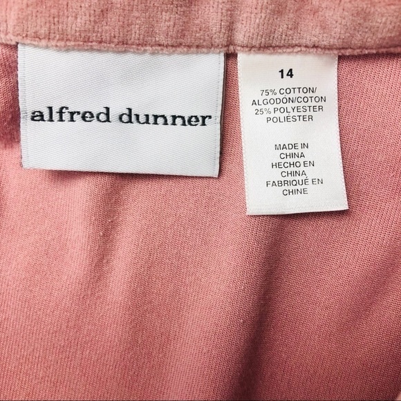 ALFRED DUNNER Women’s Zip Up Jacket Size 14 Pink Soft - Picture 6 of 8